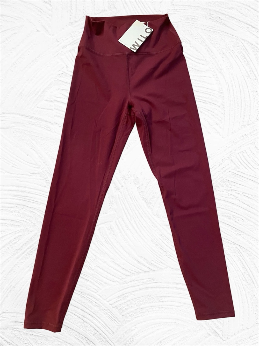 Wilo The Label 7/8 Legging Burgundy S Bodycon Athleisure Workout